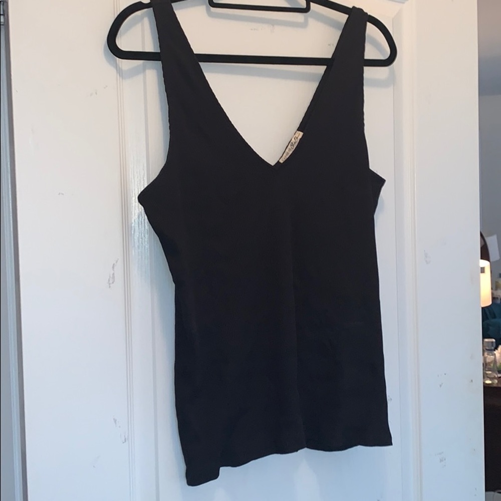 Express v neck ribbed tank top